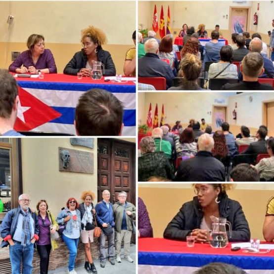 ¿Escándalo en Zaragoza! La vocera del régimen cubano enfrenta a activistas por los derechos humanos: ¿Qué ocultó en su controvertida conferencia?