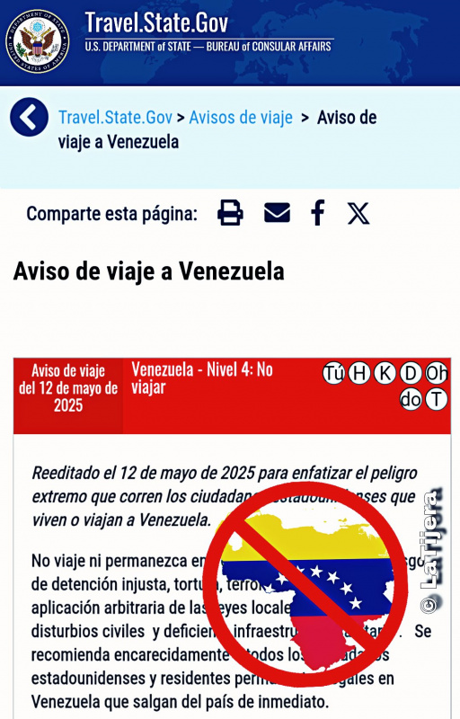 ¡Alerta máxima! EE.UU. desaconseja rotundamente viajar a Venezuela: descubre por qué deberías cancelar tus planes ahora mismo