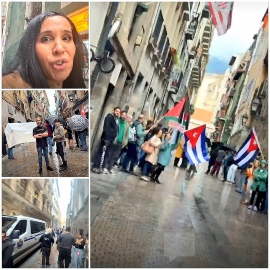 Activistas cubanos agredidos en Bilbao: ¡Escalofriante ataque en plena protesta pro-Castrista!