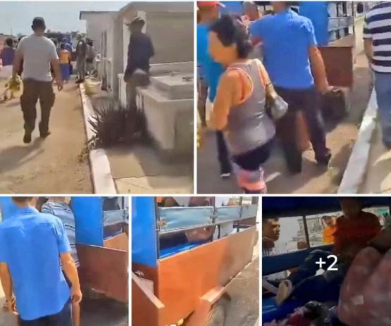 alquilan un Rikimbily para dar el último adiós en medio de la crisis humanitaria