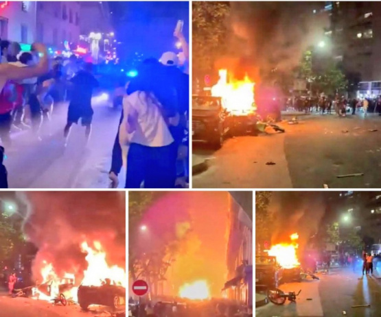 Caos y Celebración: Las Imágenes Impactantes del Caos en París Tras la Final de la Champions