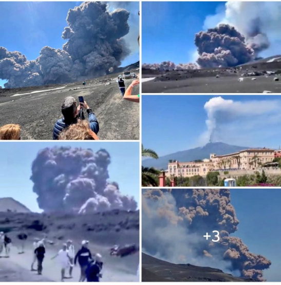 ERUPCIÓN DEL VOLCÁN ETNA: TURISTAS EN PÁNICO Y ESCENAS DE CAOS EN ITALIA ¡MIRA LAS IMPACTANTES IMÁGENES!