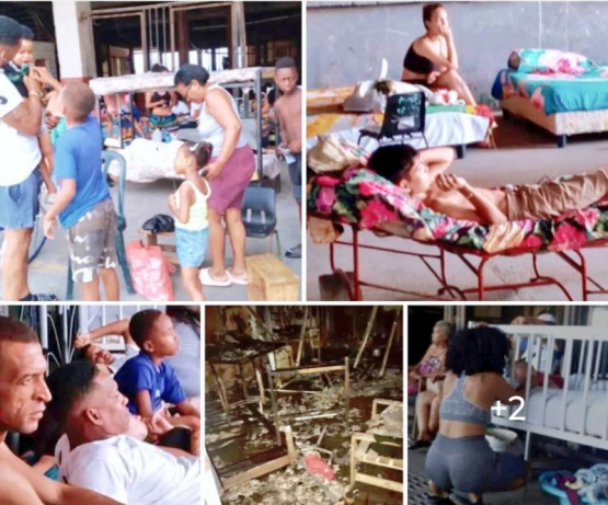 36 familias en la calle y una revolución en crisis humanitaria