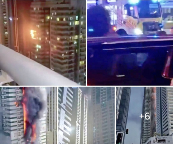Incendio en la icónica Tiger Tower de Dubái: 3.820 evacuados y sin víctimas, ¡descubre lo que sucedió!