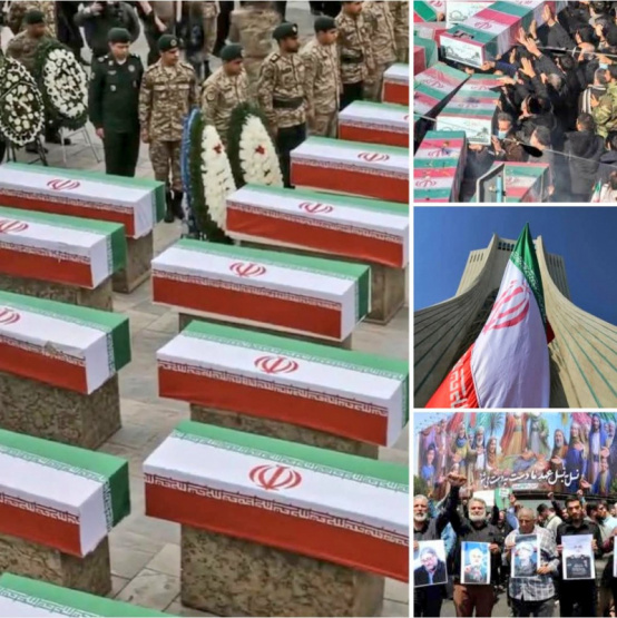Funeral masivo en Teherán: ¿Manipulación del duelo o una poderosa demostración de fuerza del régimen de los ayatollahs? Descubre la verdad detrás de la propaganda religiosa y política.