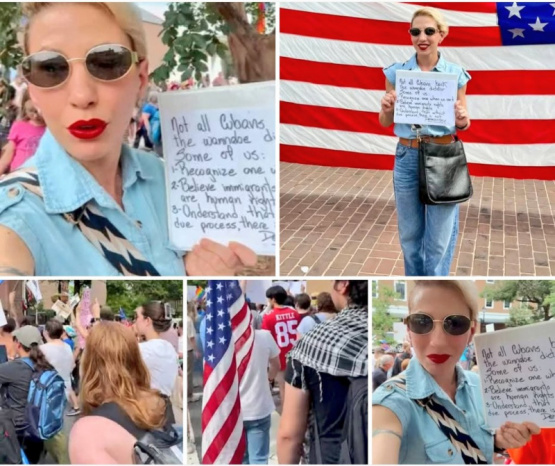 Saily de Amarillo: La Activista Cubana que se Enfrenta a Trump en una Protesta Épica Durante la Celebración del 250 Aniversario del Ejército de EE.UU.