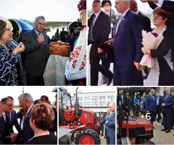 ¡DÍAZ-CANEL Y SU MUJER DISFRUTAN LUJOS EN BIELORRUSIA MIENTRAS CUBA SE APAGA! DESCUBRE LA VERDAD OCULTA TRAS SU GIRA PRESIDENCIAL.
