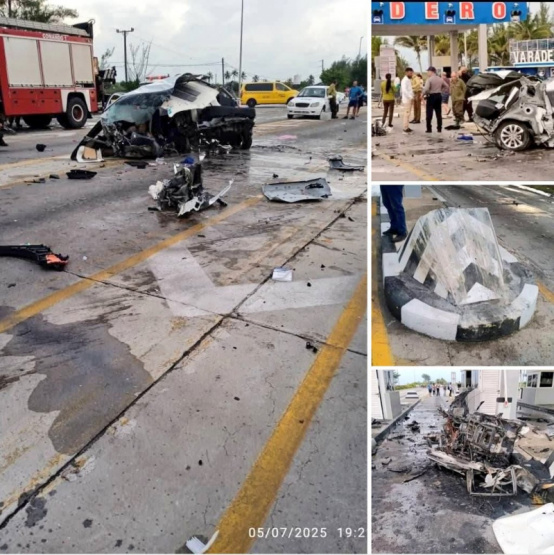 Tragedia en el peaje de Varadero: Dos muertos y un vehículo partido en dos en un accidente impactante ¿Qué lo provocó?