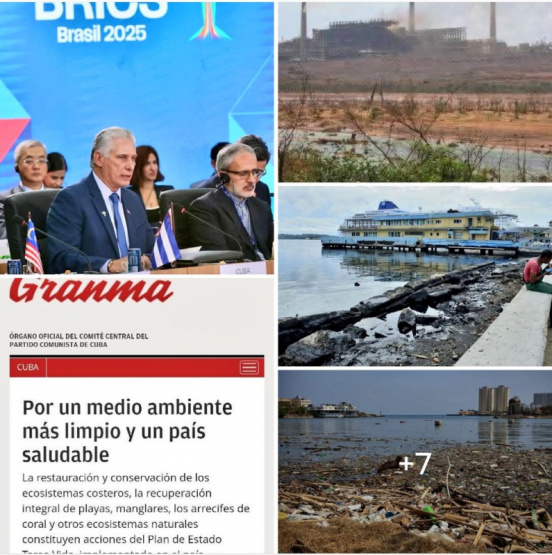La mentira ambiental de Díaz-Canel en la cumbre del BRICS!