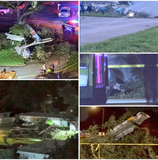 ¡Un Milagro en el Aire! Avioneta se Estrella en Florida y Piloto Junto a Pasajeros Logran Salvarse de lo Peor