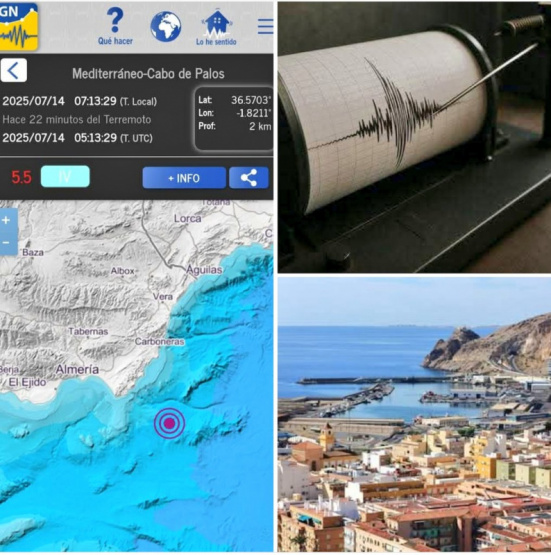 Terremoto de 5.5 en España: Almeria en shock tras 17 réplicas y colapsos de infraestructuras