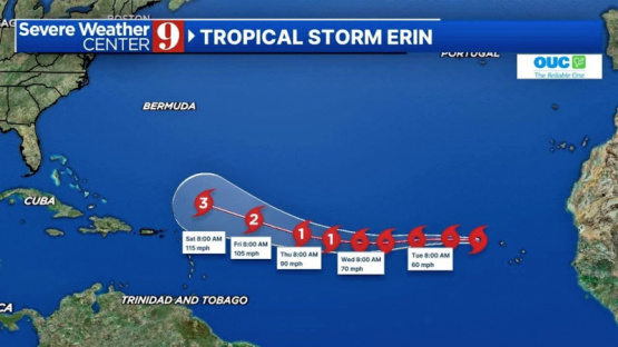 ¡Peligro en el Atlántico! La Tormenta Tropical Erin podría convertirse en un huracán de categoría 3: ¿estás preparado?