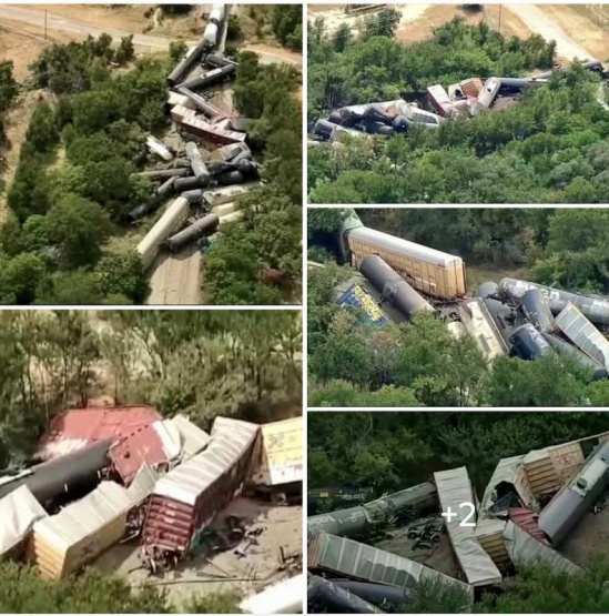 Un descarrilamiento de 35 vagones en Texas: ¿un milagro sin heridos o una tragedia evitable? ¡Los detalles te impactarán!
