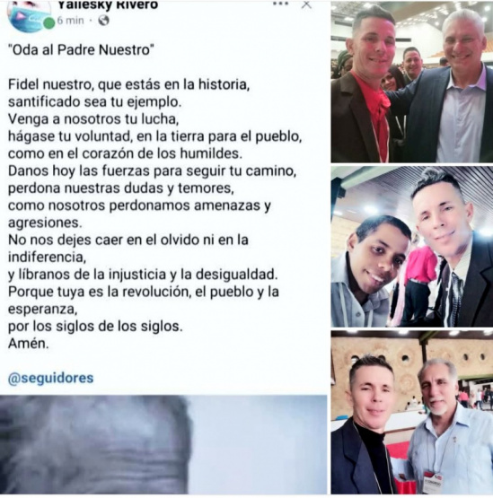 Un fanatismo satánico provoca indignación en Oskuristán: ¡Yaliesky Rivero transforma el Padre Nuestro en un grotesco tributo a Fidel Castro!