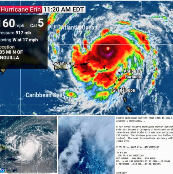 Huracán Erin: La Categoría 5 que amenaza el Caribe y sacude al Atlántico, ¡descubre su ruta y cómo prepararte!