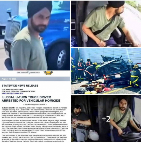Arrestan a chofer responsable por la muerte de tres personas en Florida: ¡Descubre las impactantes maniobras que llevaron a esta tragedia!