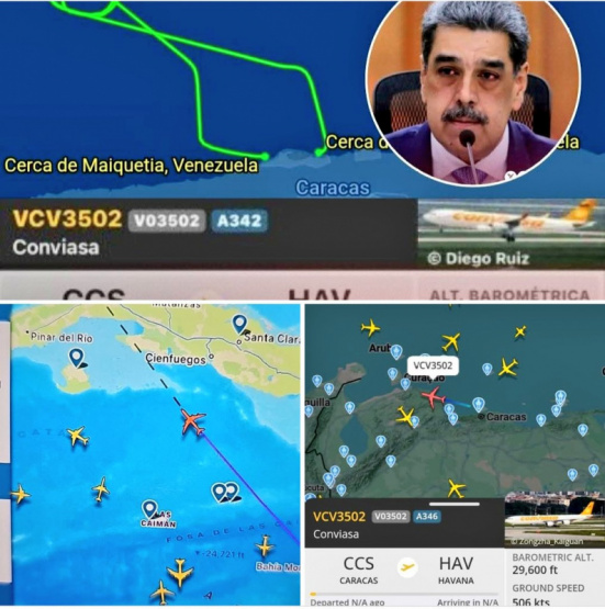 ¿Maduro intenta escapar a Cuba? El misterioso vuelo VCV3502 enciende las alarmas ¡Entérate de lo que se oculta detrás!