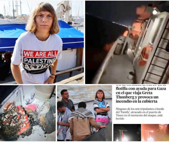 Título: Explosión Interna Desmiente Ataque a Barco de Greta Thunberg: ¡Tensiones en Aumento y Riesgo para la Tripulación!