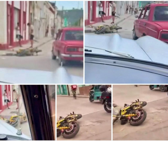 Accidente impactante en Holguín: ¡motorina eléctrica choca contra LADA rojo y alerta sobre el peligro en las calles! Descubrí todos los detalles aquí!