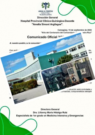 Incendio en hospital de Camagüey revela la vulnerabilidad del sistema eléctrico: ¿Qué pasará si ocurren más emergencias?