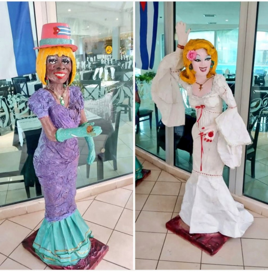 ¿Escaparon del Museo de Cera? El insólito hallazgo de Juana Bacallao y Celina González en un restaurante de Bayamo que desconcierta a todos.