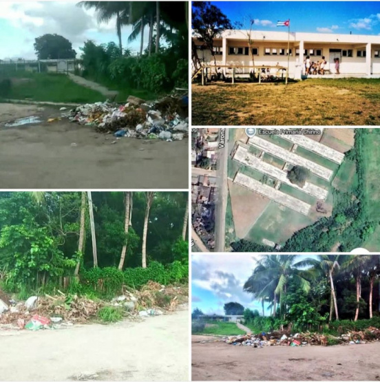 Indignación en Guanabacoa: ¡Basurero en la puerta de la escuela pone en riesgo la salud de los niños! ¿Dónde están las autoridades?