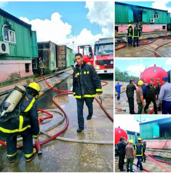 Incendio en Guantánamo: Las Llamas Amenazan una Clave Infraestructura Energética Pero Bomberos Actúan Rápido y Evitan la Catástrofe