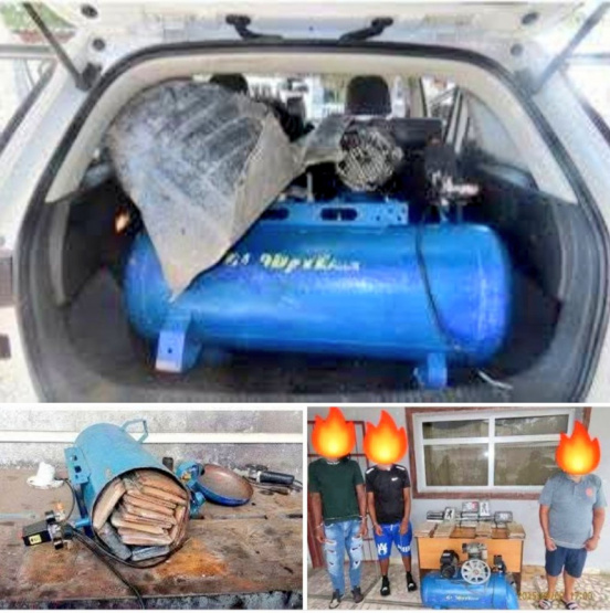 ¡Narcotraficantes ocultaron 35 kilos de drogas en un compresor! La policía y la doble moral detrás de las detenciones en Holguín.