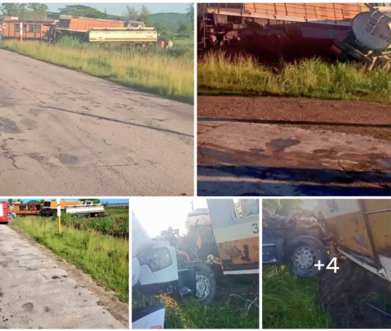 Accidente impactante en Camagüey: ¡Camión cisterna y tren colisionan dejando heridos! Descubre los detalles de esta tragedia y las impresionantes imágenes del choque.