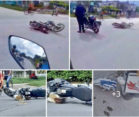 Dramático Accidente en Camagüey: Motocicletas Colisionan y Despiertan la Alarma Vecinal ¡Urgente Mejora en Seguridad Vial!