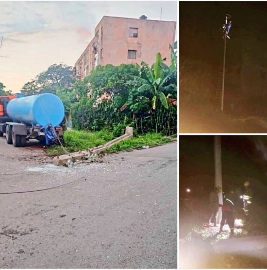 Camión cisterna provoca caos en Alamar: ¡impactantes consecuencias para los vecinos sin luz!