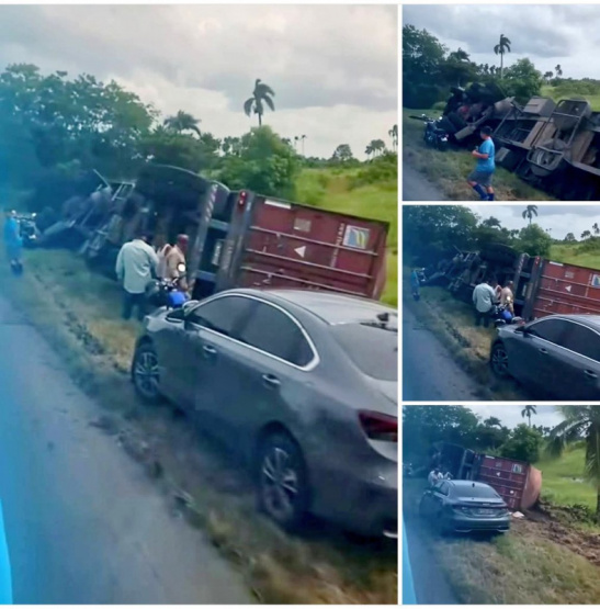 ¡Milagro en Ciego de Avila! Una rastra volcó y su conductor salió ileso, descubre los impactantes detalles del siniestro.
