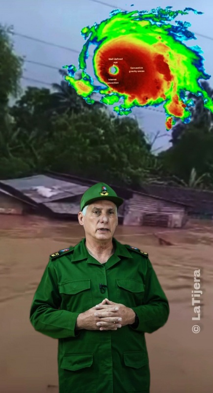 Huracán Melissa arrasa Cuba: ¿La Robo-ilusión de Díaz-Canel puede ocultar la devastación?