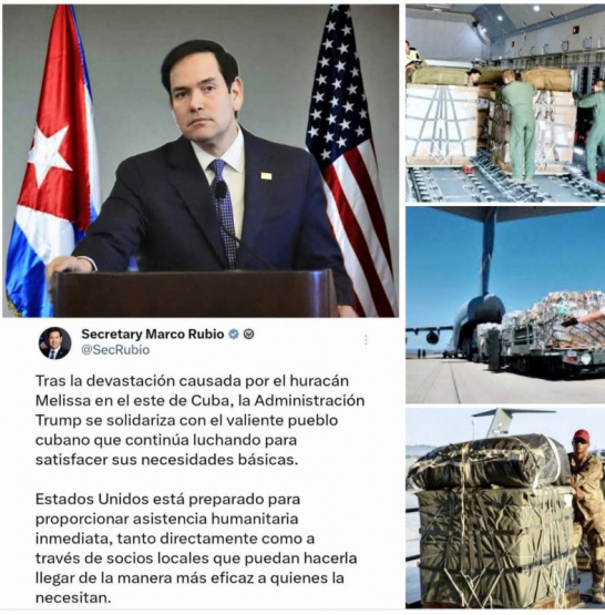 ¡Crisis en Cuba tras el huracán Melissa! EEUU listo para enviar ayuda humanitaria: ¿Qué hará el régimen cubano?
