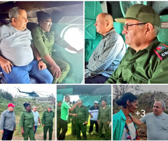 La indignación estalla en Cuba: ¿la primera secretaria del PCC reparte comida desde un helicóptero en medio del caos del huracán Melissa? ¡Descubre la verdad detrás de esta travesura!
