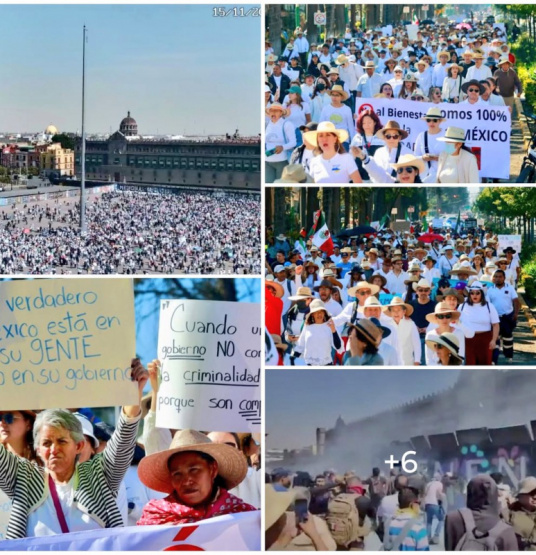 Protestas en México: ¡Millones exigen la renuncia de Sheinbaum y gritan 