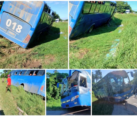 Vuelco de ómnibus en Caibarién: Heridos y un grave estado que conmueve a la región