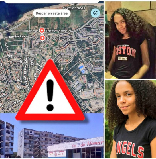 Desaparece Sofía, una adolescente de 15 años en Alamar: ¡Tu ayuda es crucial para encontrarla!