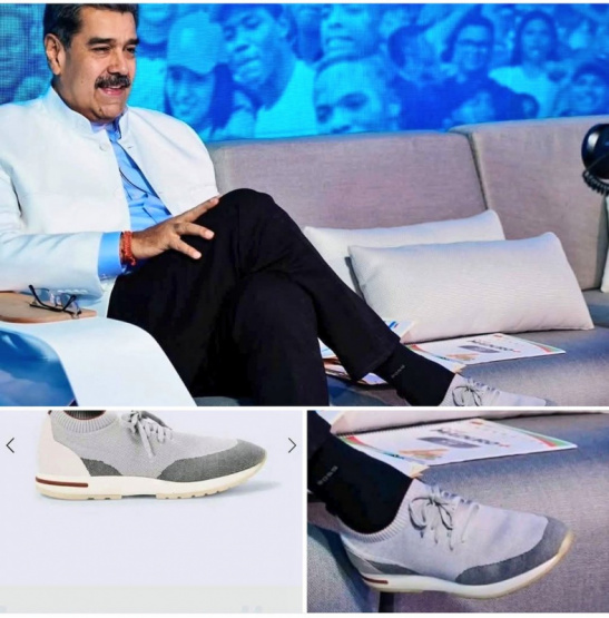 Maduro se Burla de su Pueblo: ¡Mira sus Zapatos de Más de 1.000 Dólares Mientras la Misera Atraviesa Venezuela!